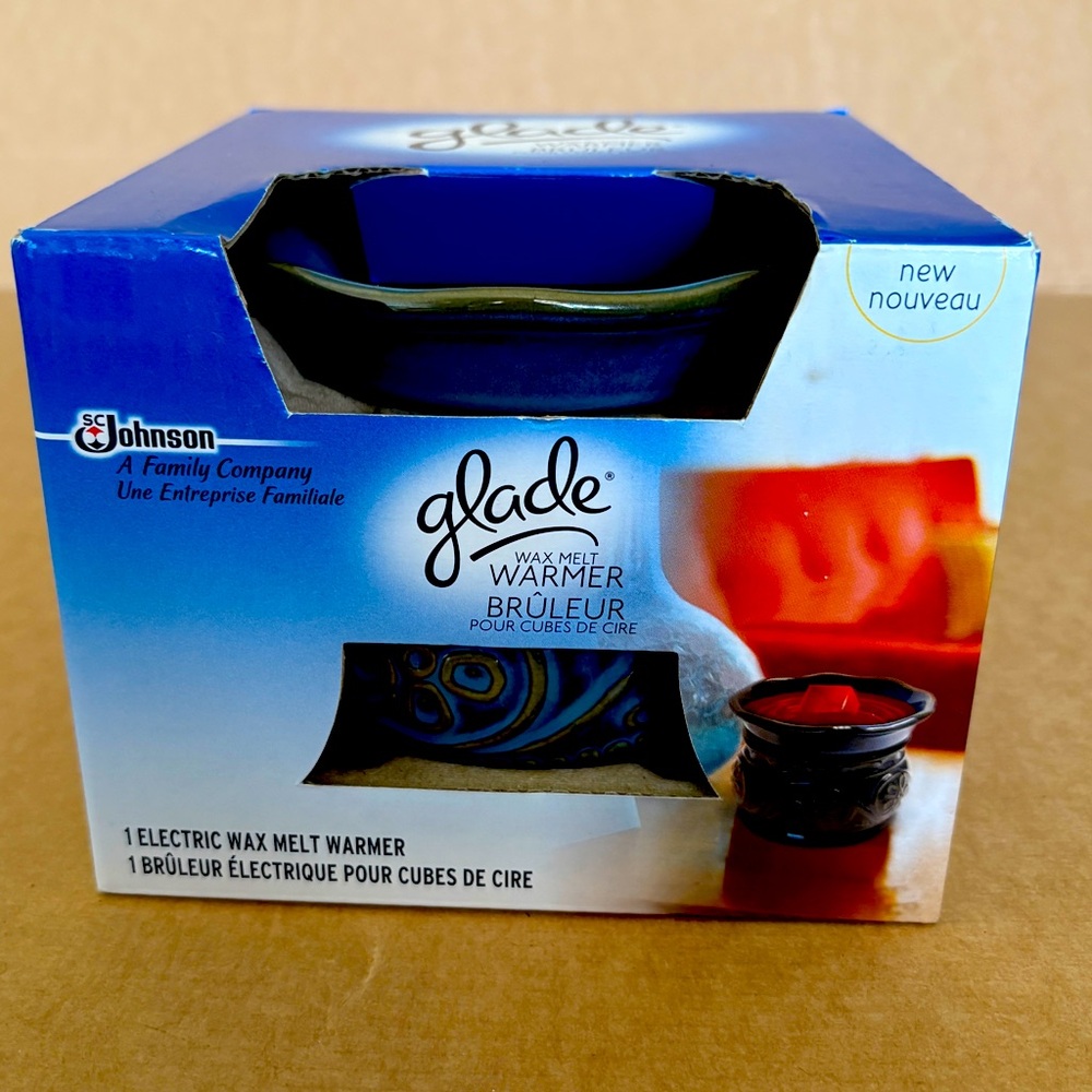 Glade Electric Wax Melt Warmer Slate Blue Brand New